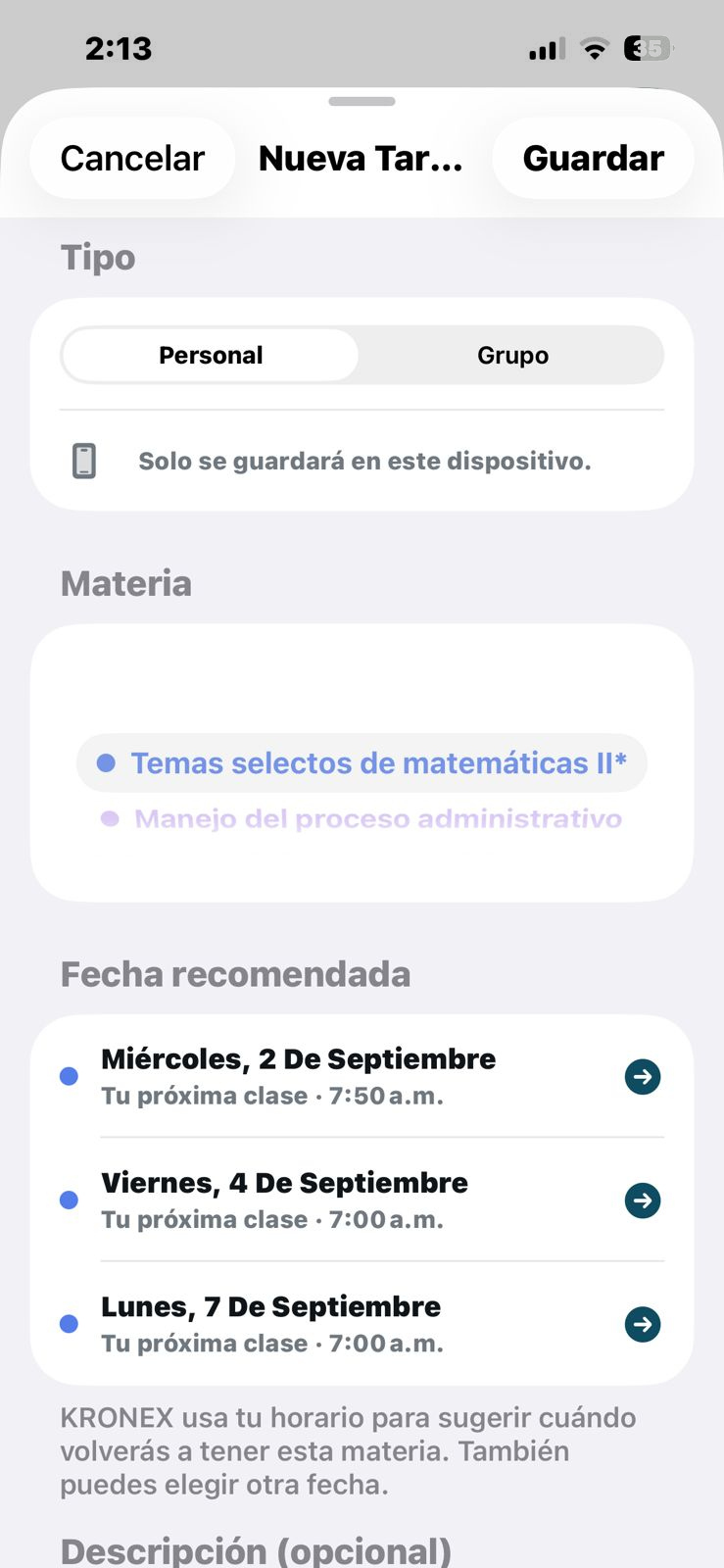 Materia 1: Temas selectos de matemáticas II*