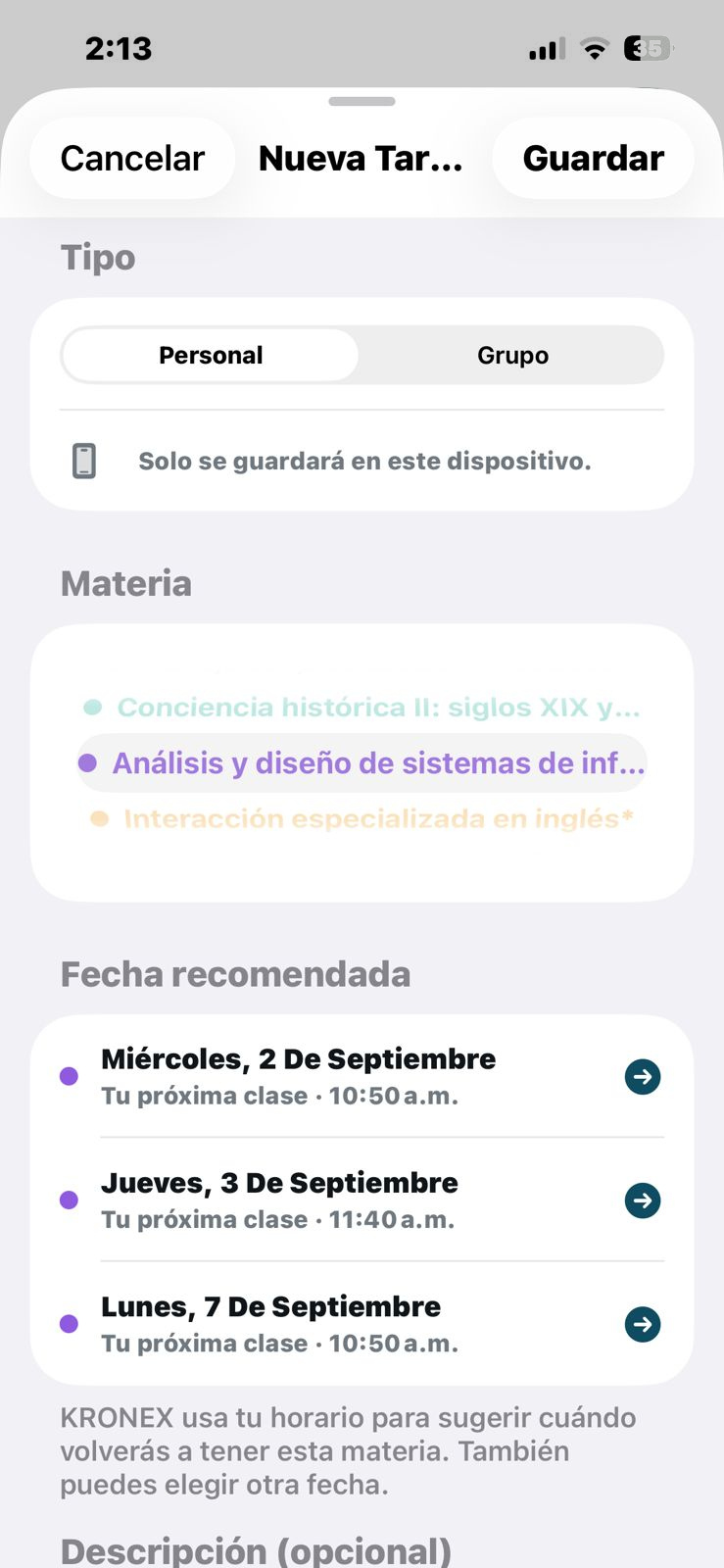 Materia 4: Análisis y diseño de sistemas